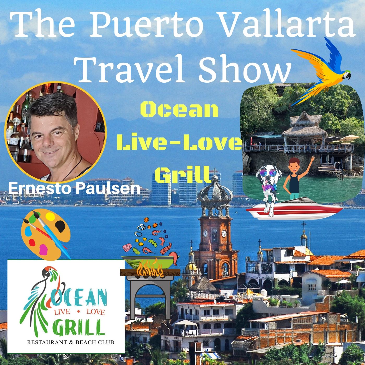 The Ocean Grill Restaurant and Bar in Puerto Vallarta, Mexico The