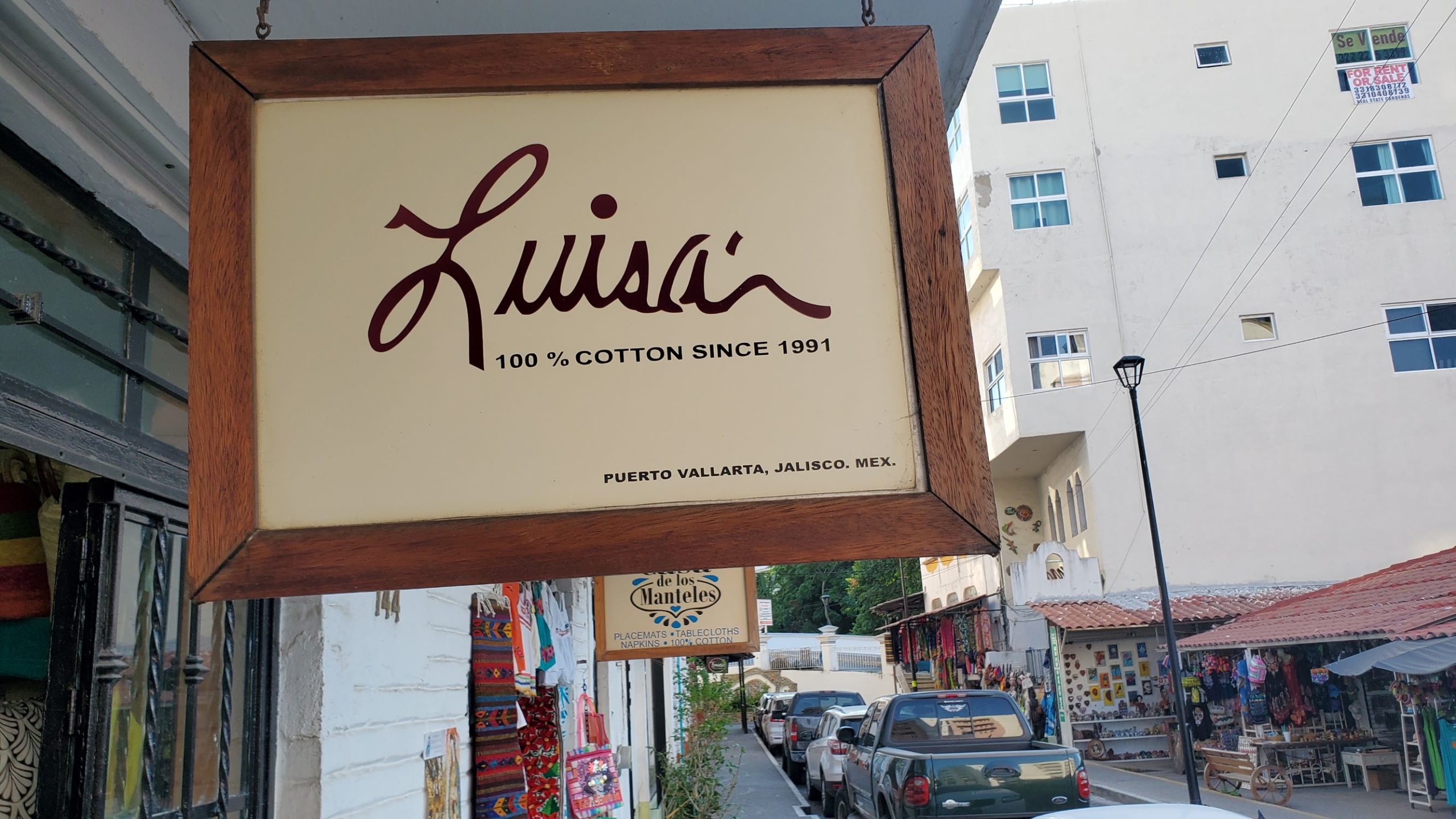 Luisa's 100% Cotton Clothing Designs in Puerto Vallarta, Mexico