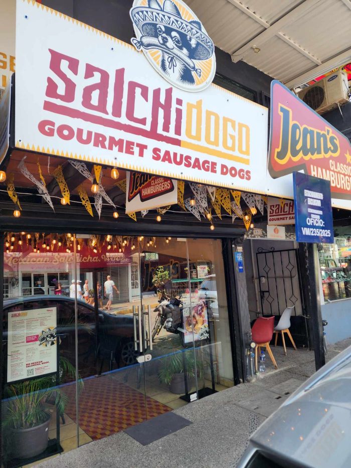Salchidogo and Jean's Classic Hamburgers in Puerto Vallarta, Mexico