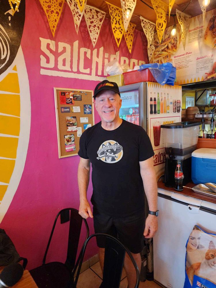 Phillip Wier of Salchidogo and Jean's Classic Hamburgers in Puerto Vallarta, Mexico