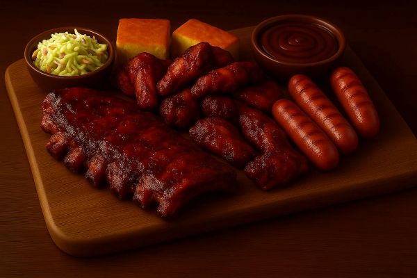 BBQ Platter at El Rey Bar and Grill and The Office PV in Puerto Vallarta, Mexico